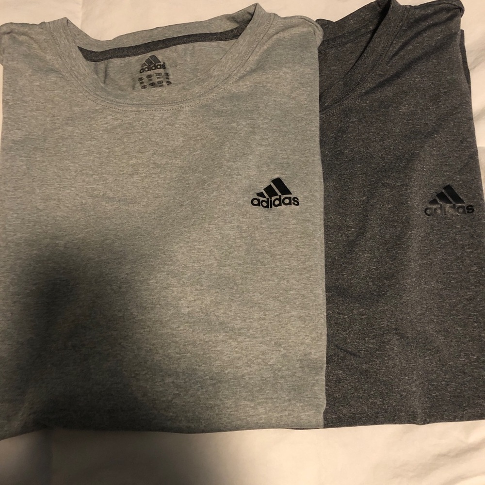 Two (2) Men’s XXL Adidas Climatelite T-Shirts